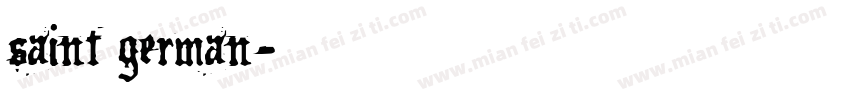 saint german字体转换